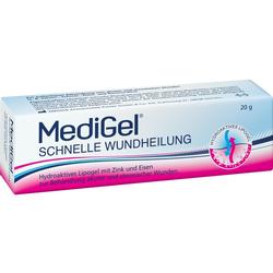 Eine Tube MediGel für schnelle Wundheilung bei akuten und chronischen Wunden.